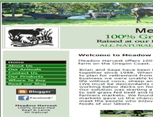Tablet Screenshot of meadowharvest.com